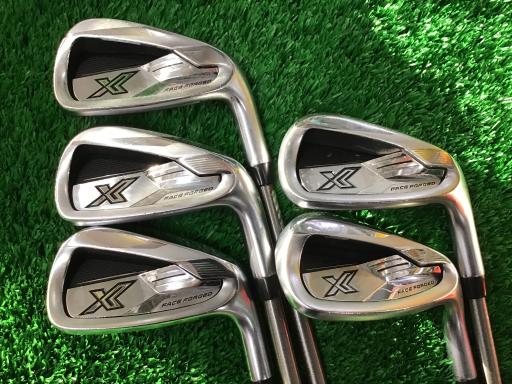 【中古】 ダンロップ XXIO(2024) eks 5S アイアンセット IR 純正特注シャフト (フレックスS) メンズ 男性用 右利き 右用 Cランク ゴルフクラブ