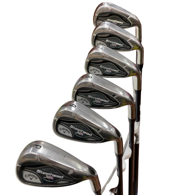 【中古】 キャロウェイ STEELHEAD XR  6S アイアン仕掛ける IR XR(STEELHEAD) (フレックスR) メンズ 成人男性用 右利き 右用 C序列付ける ゴルフ野球クラブ
