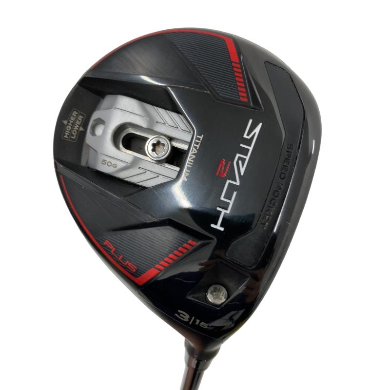 【中古】 テーラーメイド STEALTH2 PLUS 3W フェアウェイウッド FW Tour AD CQ-6 (フレックスS) メンズ 男性用 右利き 右用 Cランク ゴルフクラブ