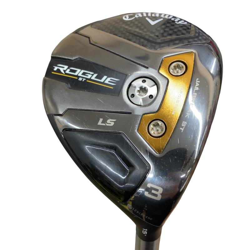 【中古】 キャロウェイ ROGUE ST LS 3W フェアウェイウッド FW 純正特注シャフト (フレックスX) メンズ 男性用 右利き 右用 Dランク ゴルフクラブ