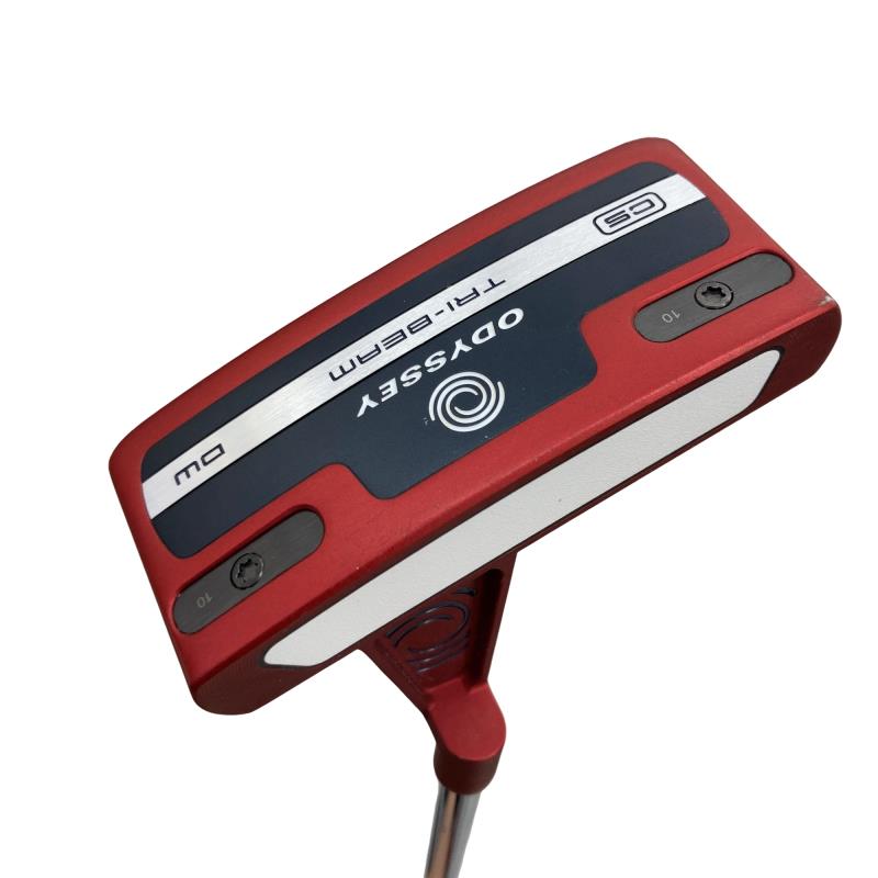 【中古】 オデッセイ TRI-BEAM RED DOUBLE WIDE CS 34in パター PT STROKE LAB(2023) (フレックス余分の物) メンズ 成人男性用 右利き 右用 D序列付ける ゴルフ野球クラブ