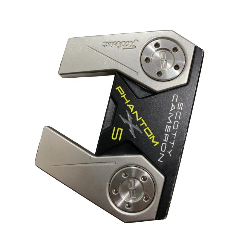 【中古】 タイトリスト SCOTTY CAMERON PHANTOM X 5 33in パター PT スチール写真 (フレックス余分の物) メンズ 成人男性用 右利き 右用 D位置づける ゴルフ野球クラブ