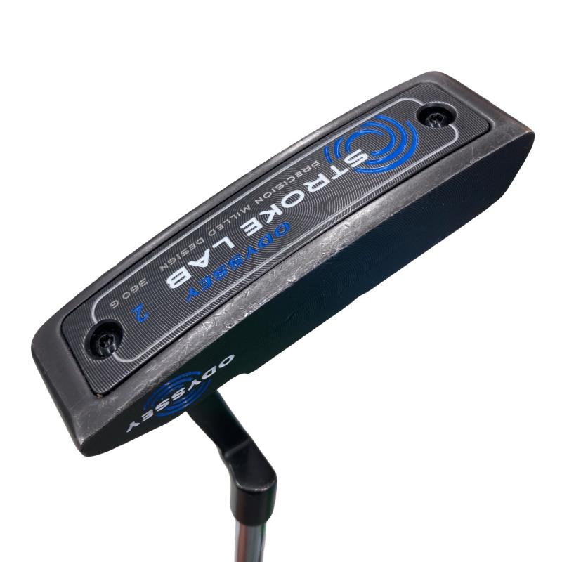 【中古】 オデッセイ STROKE LAB #2 34in パター PT スチール写真 (フレックス余分の物) メンズ 成人男性用 右利き 右用 D序列付ける ゴルフ野球クラブ