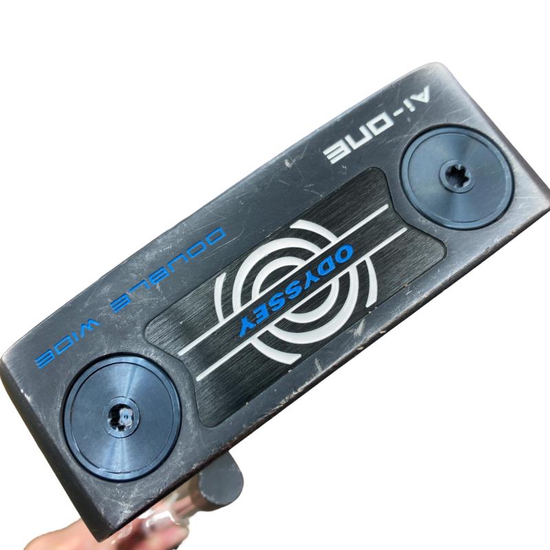 【中古】 オデッセイ Ai-ONE DOUBLE WIDE DB 34in パター PT STROKE LAB 90 スチール写真 (フレックス余分の物) メンズ 成人男性用 右利き 右用 C序列付ける ゴルフ野球クラブ