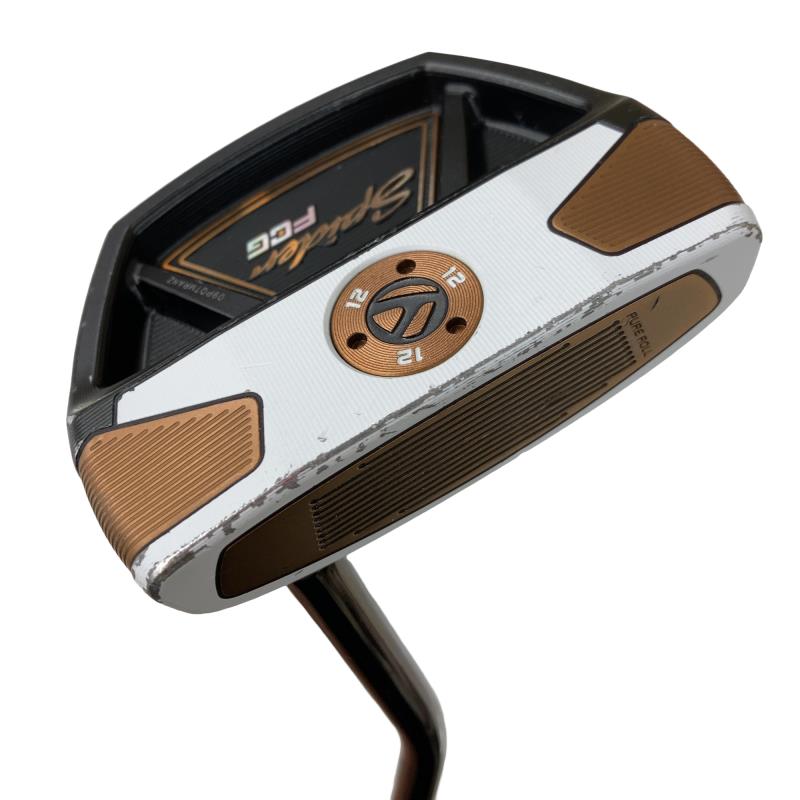 【中古】 テーラーメイド Spider FCG BLACK/WHITE シングルベンド 34インチ パター PT KBS CT TOUR BLACK (フレックスその他) メンズ 男性用 右利き 右用 Cランク ゴルフクラブ