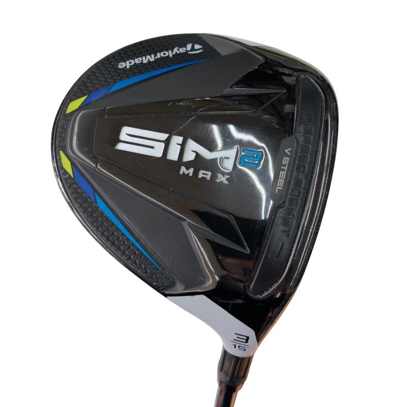 【中古】 テーラーメイド SIM2 MAX 3W フェアウェイウッド FW TENSEI BLUE TM50(SIM2 FW) (フレックスS) メンズ 男性用 右利き 右用 Cランク ゴルフクラブ