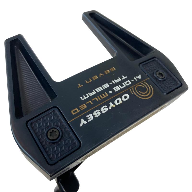 【中古】 オデッセイ Ai-ONE・MILLED TRI-BEAM SEVEN T 34in パター PT STROKE LAB 90 スチール写真 (フレックス余分の物) メンズ 成人男性用 右利き 右用 C序列付ける ゴルフ野球クラブ