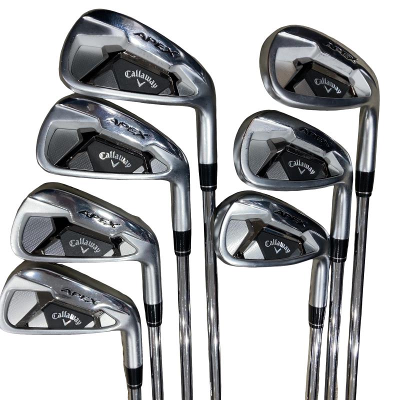 【中古】 キャロウェイ APEX(2021) 7S アイアンセット IR NS PRO ZELOS 8 (フレックスS) メンズ 男性用 右利き 右用 Cランク ゴルフクラブ