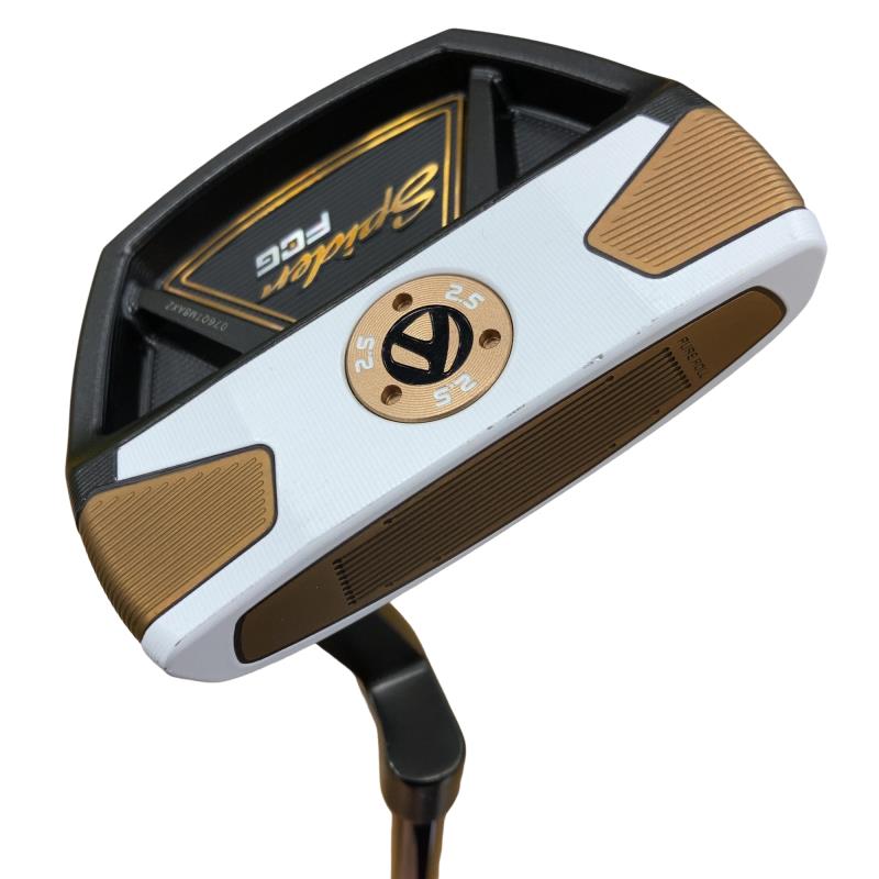 【中古】 仕立て屋お手伝いさん Spider FCG BLACK/WHITE スモールスラント 33in パター PT KBS CT TOUR BLACK (フレックス余分の物) メンズ 成人男性用 右利き 右用 D価値づける ゴルフ野球クラブ
