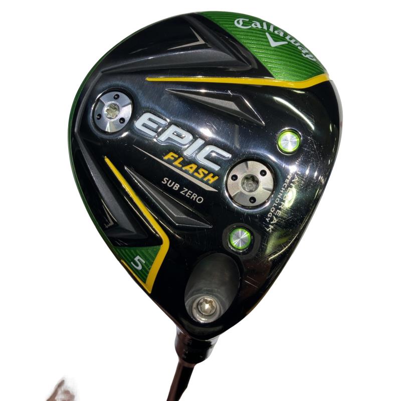 【中古】 キャロウェイ EPIC FLASH SUBZERO 5W フェアウェイウッド FW 純正特注シャフト (フレックスS) メンズ 男性用 右利き 右用 Cランク ゴルフクラブ
