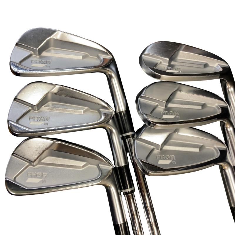【中古】 プロギア PRGR 01(2023) 7S アイアンセット IR NS PRO MODUS3 TOUR105 (フレックスS) メンズ 男性用 右利き 右用 Cランク ゴルフクラブ