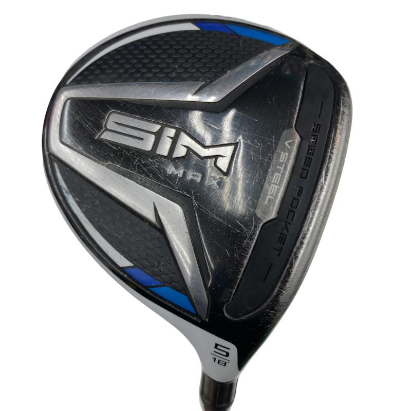 【中古】 テーラーメイド SIM MAX 5W フェアウェイウッド FW TENSEI BLUE TM50(FW) (フレックスS) メンズ 男性用 右利き 右用 Cランク ゴルフクラブ