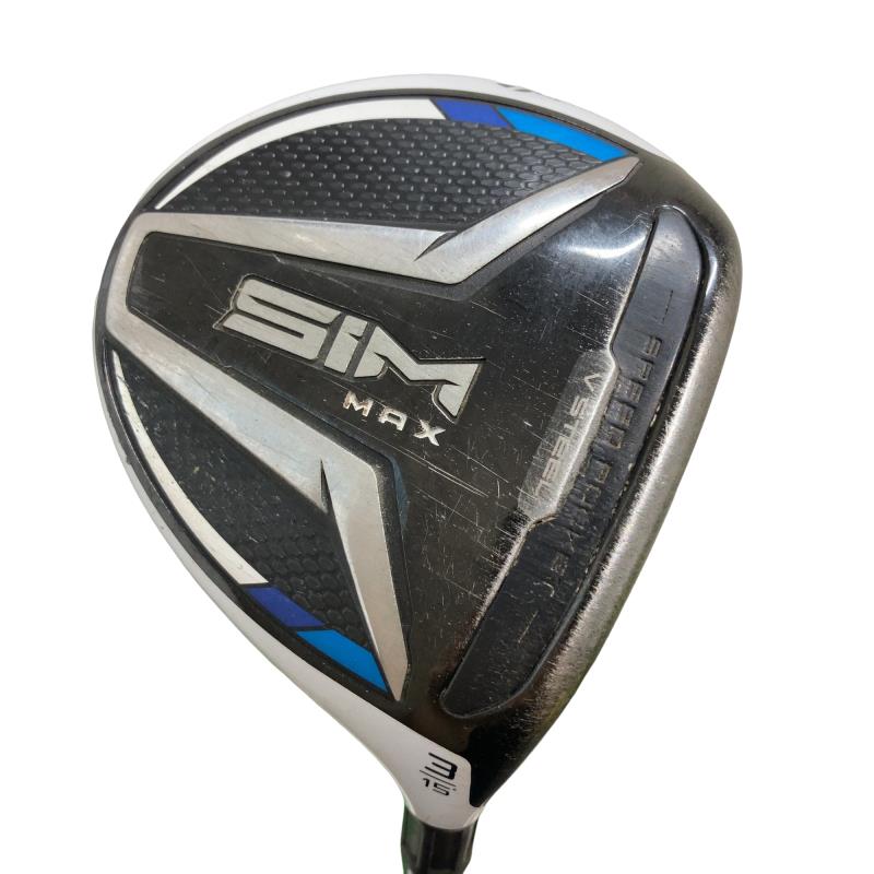 【中古】 テーラーメイド SIM MAX 3W フェアウェイウッド FW TENSEI BLUE TM50(FW) (フレックスS) メンズ 男性用 右利き 右用 Dランク ゴルフクラブ