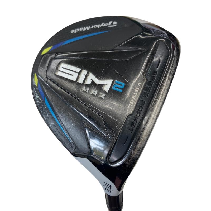 【中古】 テーラーメイド SIM2 MAX 3W フェアウェイウッド FW TENSEI BLUE TM50(SIM2 FW) (フレックスSR) メンズ 男性用 右利き 右用 Cランク ゴルフクラブ