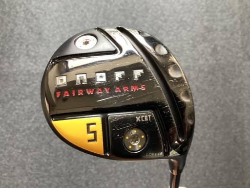 【中古】 ダイワ(グローブライド) ONOFF ARMS(2022) KURO 5W フェアウェイウッド FW 純然たる特注矢がら (フレックスS) メンズ 成人男性用 右利き 右用 C位置づける ゴルフ野球クラブ