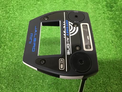 【中古】 オデッセイ Ai-ONE TRI-BEAM JAILBIRD MINI CS 34in パター PT STROKE LAB 90 スチール写真 (フレックス余分の物) メンズ 成人男性用 右利き 右用 B序列付ける ゴルフ野球クラブ