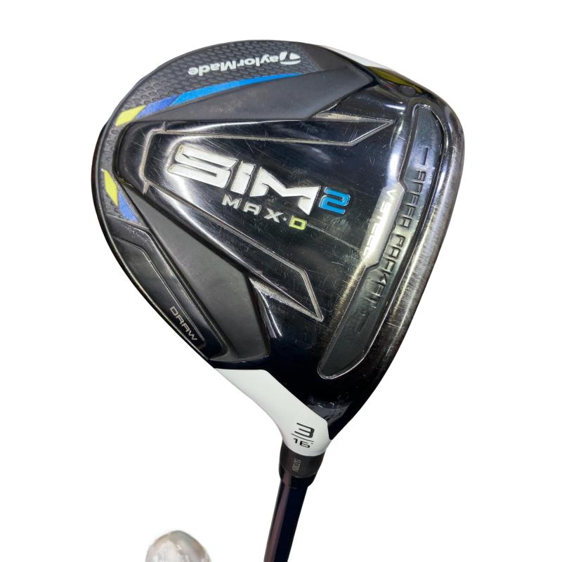 【中古】 テーラーメイド SIM2 MAX-D 3W フェアウェイウッド FW TENSEI BLUE TM50(SIM2 FW) (フレックスS) メンズ 男性用 右利き 右用 Cランク ゴルフクラブ