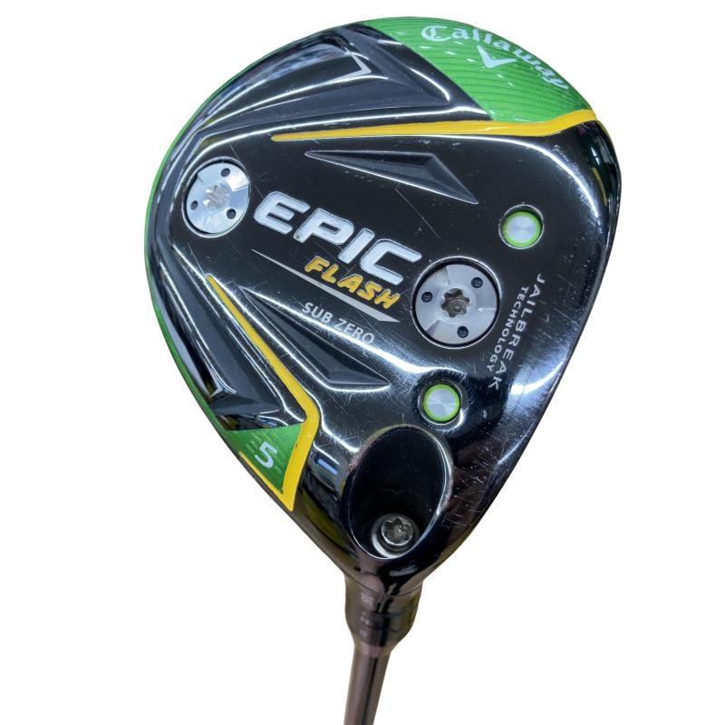 【中古】 キャロウェイ EPIC FLASH SUBZERO 5W フェアウェイウッド FW 純然たる特注矢がら (フレックスS) メンズ 成人男性用 右利き 右用 C位置づける ゴルフ野球クラブ