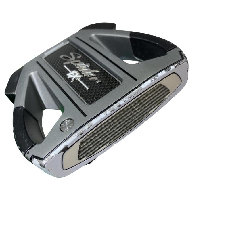 【中古】 テーラーメイド Spider EX PLATINUM/WHITE シングルベンド 34インチ パター PT スチール (フレックスその他) メンズ 男性用 右利き 右用 Dランク ゴルフクラブ