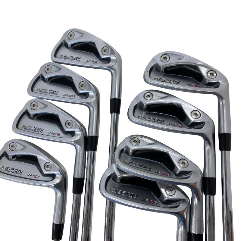 【中古】 エポンゴルフ株式会社 EPON AF-506 8S アイアンセット IR 純正特注シャフト (フレックスX) メンズ 男性用 右利き 右用 Cランク ゴルフクラブ｜ゴルフパートナー 中古クラブ店