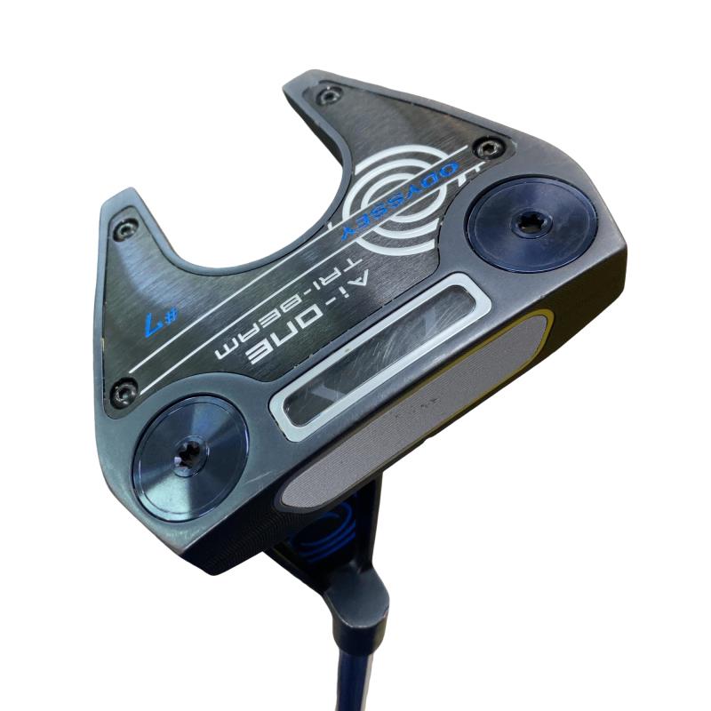【中古】 オデッセイ Ai-ONE TRI-BEAM #7 34in パター PT STROKE LAB 90 スチール写真 (フレックス余分の物) メンズ 成人男性用 右利き 右用 D位置付ける ゴルフ野球クラブ ゴルフ-メンズクラブ-パター