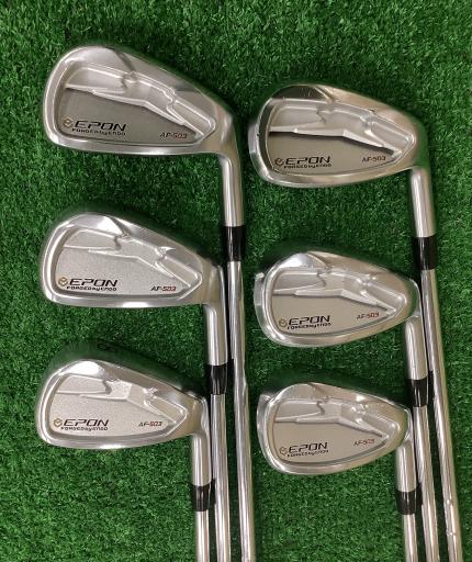 【中古】 エポンゴルフ株式会社 EPON AF-503 8S アイアンセット IR 純正特注シャフト (フレックスS) メンズ 男性用 右利き 右用 Cランク ゴルフクラブ