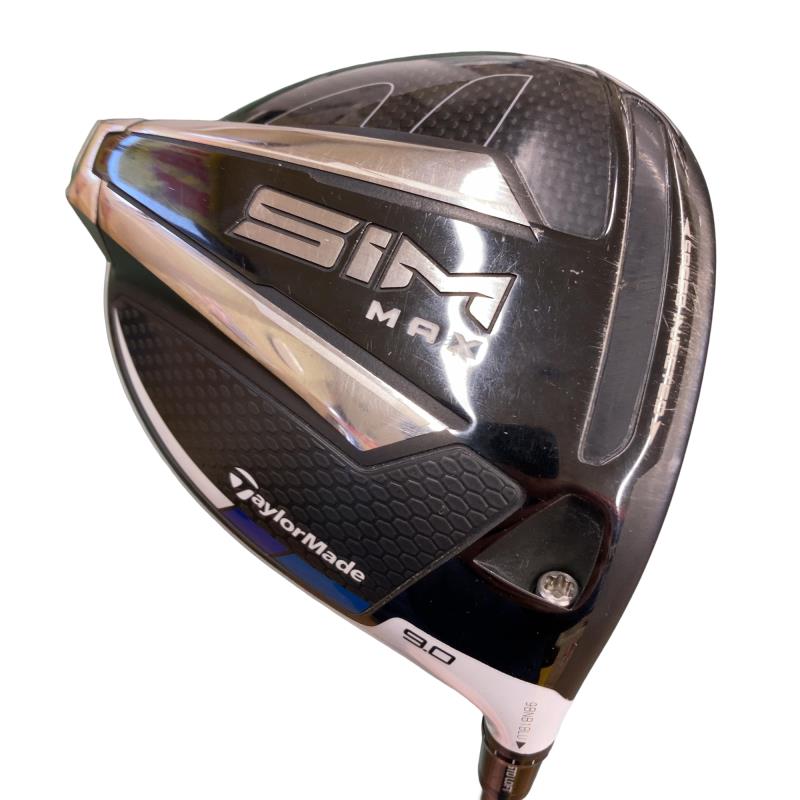【中古】 テーラーメイド SIM MAX 9° ドライバー DR TENSEI BLUE TM50(DR) (フレックスS) メンズ 男性用 右利き 右用 Cランク ゴルフクラブ