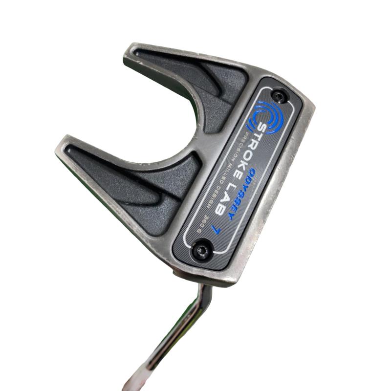 【中古】 オデッセイ STROKE LAB #7 34in パター PT スチール写真 (フレックス余分の物) メンズ 成人男性用 右利き 右用 C価値づける ゴルフ野球クラブ