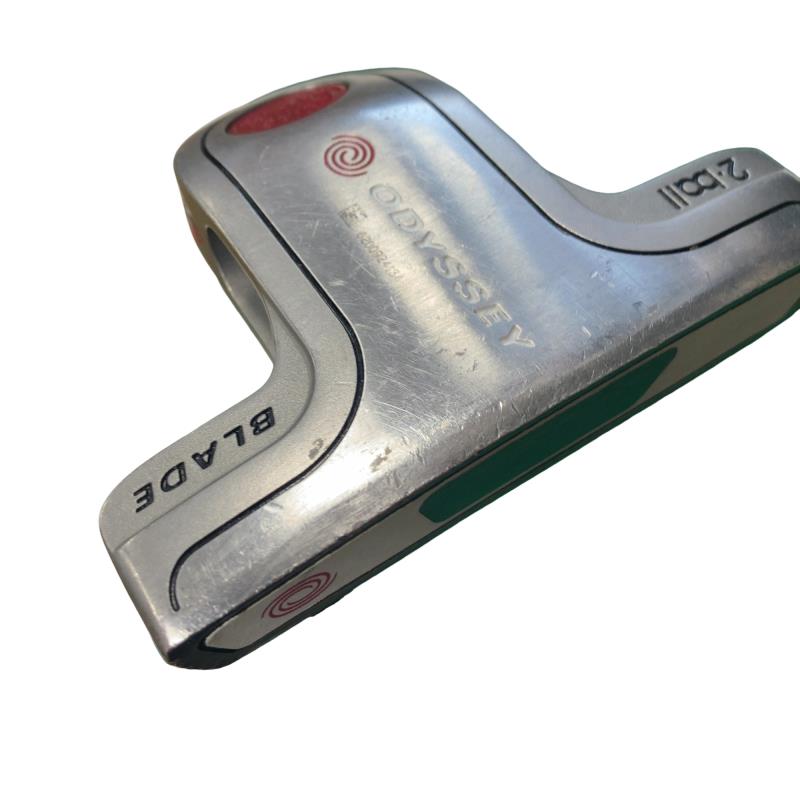 【中古】 オデッセイ WHITE STEEL 2・ball BLADE 34in パター PT スチール写真 (フレックス余分の物) メンズ 成人男性用 右利き 右用 C序列付ける ゴルフ野球クラブ