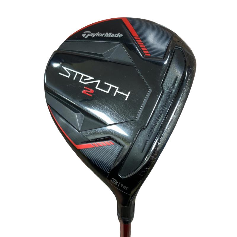 【中古】 テーラーメイド STEALTH2 3W フェアウェイウッド FW 純正特注シャフト (フレックスS) メンズ 男性用 右利き 右用 Cランク ゴルフクラブ