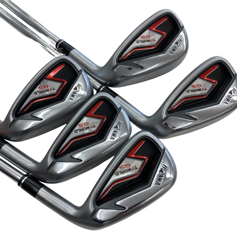 【中古】 本間ゴルフ TOUR WORLD GS 5S アイアンセット IR NS PRO ZELOS FOR T//WORLD (フレックスS) メンズ 男性用 右利き 右用 Cランク ゴルフクラブ|ゴルフパートナー 中古クラブ店