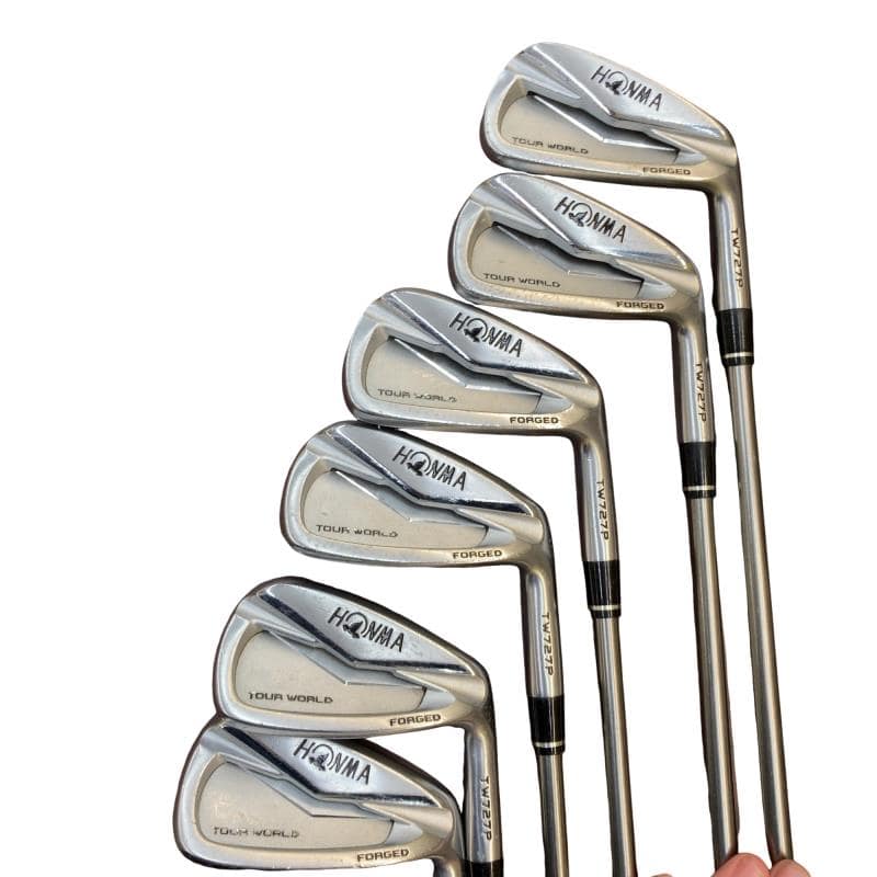 【中古】 本間ゴルフ TOUR WORLD TW727P FORGED  6S アイアン仕掛ける IR VIZARD IB85 (フレックスS) メンズ 成人男性用 右利き 右用 C序列付ける ゴルフ野球クラブ