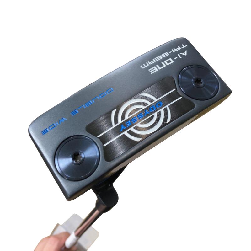 【中古】 オデッセイ Ai-ONE TRI-BEAM DOUBLE WIDE CH 34in パター PT STROKE LAB 90 スチール写真 (フレックス余分の物) メンズ 成人男性用 右利き 右用 B位置づける ゴルフ野球クラブ