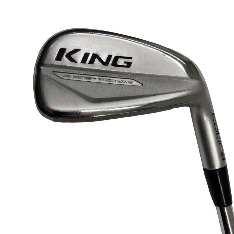 【中古】 コブラ KING FORGED TEC ONE LENGTH(2019) 8S アイアンセット IR 純正特注シャフト (フレックスS) メンズ 男性用 右利き 右用 Cランク ゴルフクラブ