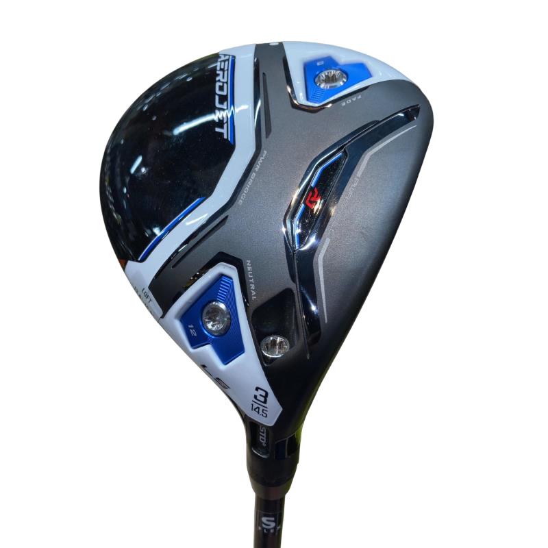 【中古】 コブラ cobra AEROJET LS 3W フェアウェイウッド FW Tour AD for Cobra(AEROJET FW) (フレックスS) メンズ 男性用 右利き 右用 Cランク ゴルフクラブ