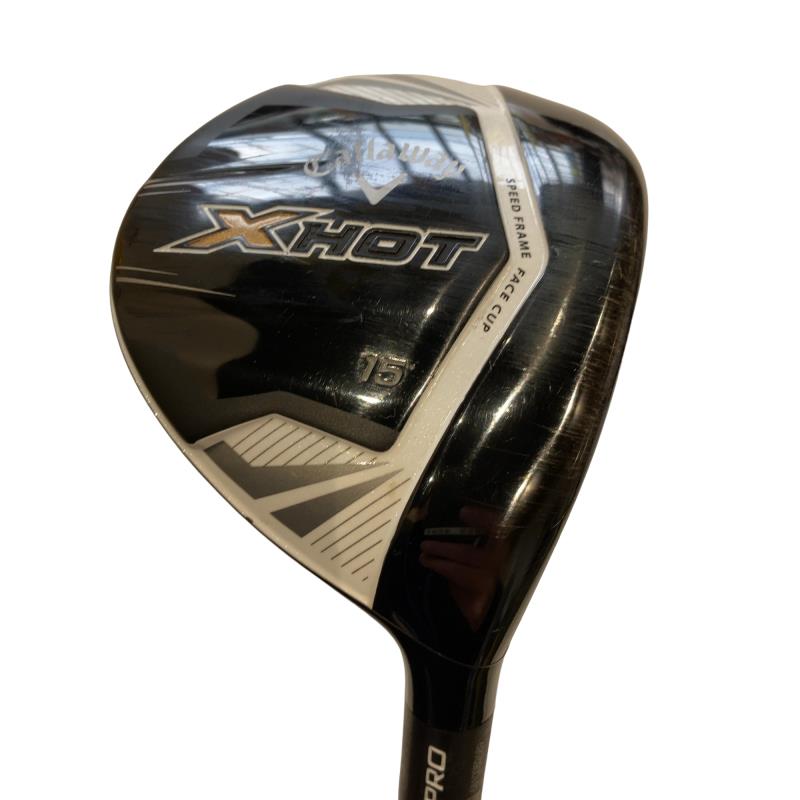 【中古】 キャロウェイ X HOT PRO 15° フェアウェイウッド FW 純正特注シャフト (フレックスS) メンズ 男性用 右利き 右用 Cランク ゴルフクラブ