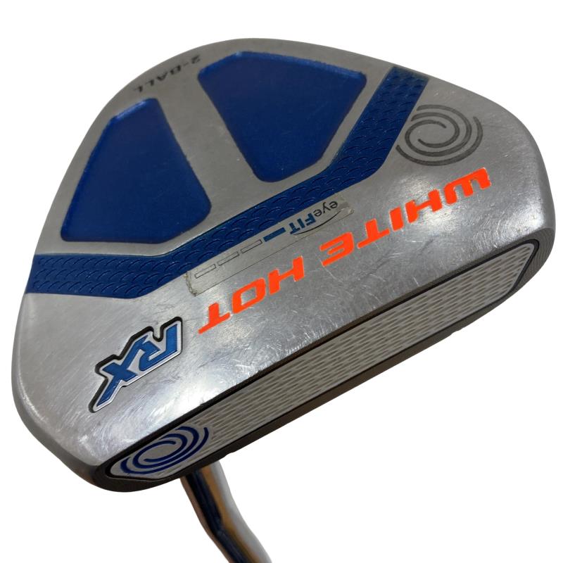 【中古】 オデッセイ WHITE HOT RX 2・BALL V-LINE 34in パター PT スチール写真 (フレックス余分の物) メンズ 成人男性用 右利き 右用 D序列付ける ゴルフ野球クラブ