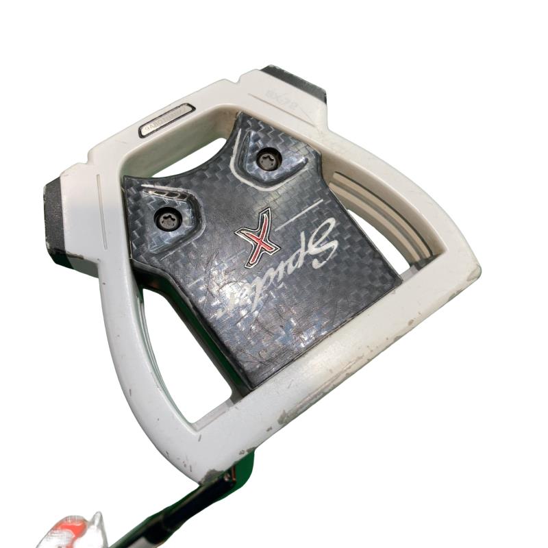 【中古】 テーラーメイド Spider X CHALK/WHITE シングルベンド 34インチ パター PT スチール(ブラック) (フレックスその他) メンズ 男性用 右利き 右用 Dランク ゴルフクラブ
