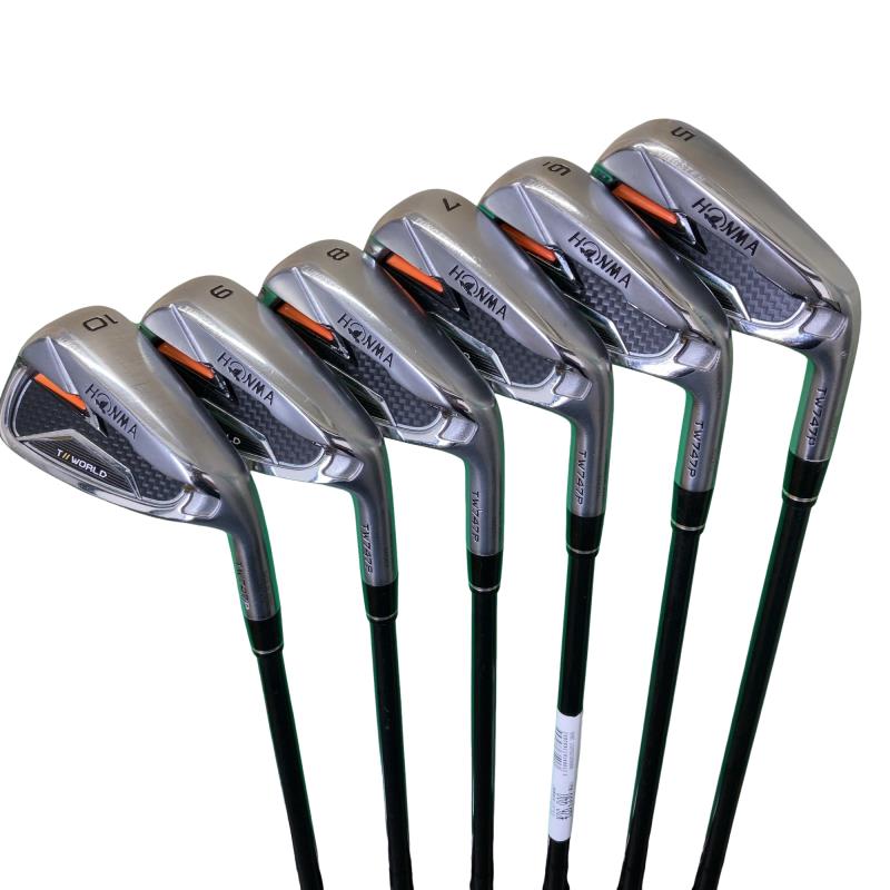 【中古】 本間ゴルフ TOUR WORLD TW747P 6S アイアン書き割り IR リシャフト (フレックス余分の物) メンズ 成人男性用 右利き 右用 D序列付ける ゴルフ野球クラブ