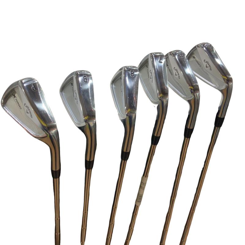【中古】 キャロウェイ X FORGED(2024) 6S アイアンセット IR Dynamic Gold MID 115 (フレックスS) メンズ 男性用 右利き 右用 Cランク ゴルフクラブ