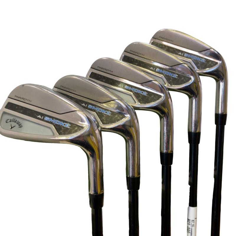 【中古】 キャロウェイ PARADYM Ai SMOKE 5S アイアンセット IR TENSEI 50 for CW(Ai SMOKE IR) (フレックスR) メンズ 男性用 右利き 右用 Cランク ゴルフクラブ