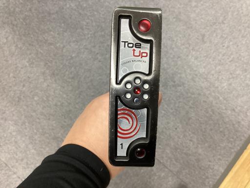 【中古】 オデッセイ Toe Up #1 33in パター PT スチール写真 (フレックス余分の物) メンズ 成人男性用 右利き 右用 C位置づける ゴルフ野球クラブ