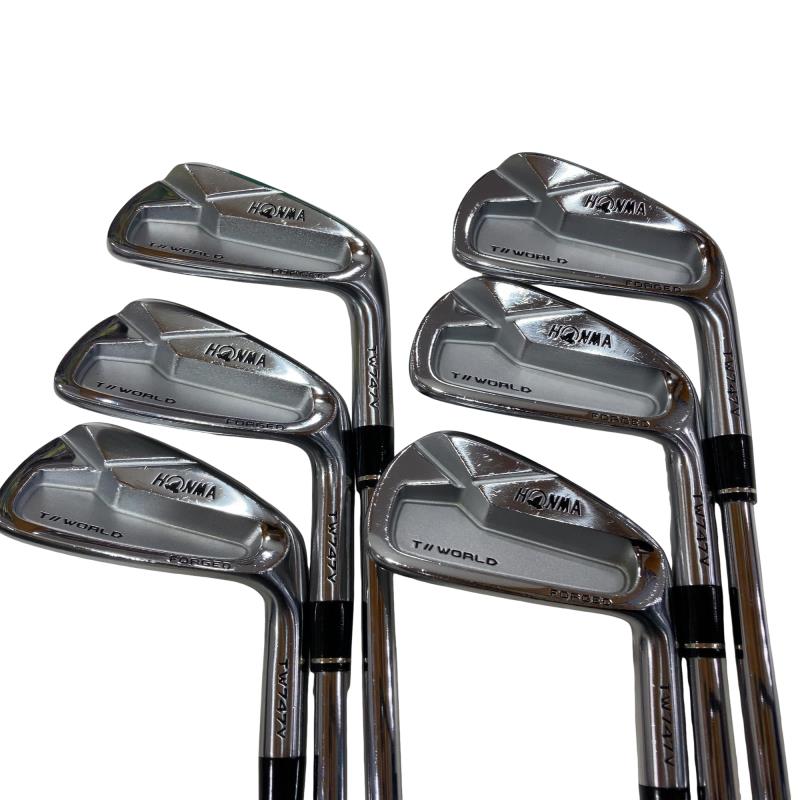 【中古】 本間ゴルフ TOUR WORLD TW747V 6S アイアンセット IR AMT TOUR WHITE (フレックスS) メンズ 男性用 右利き 右用 Cランク ゴルフクラブ