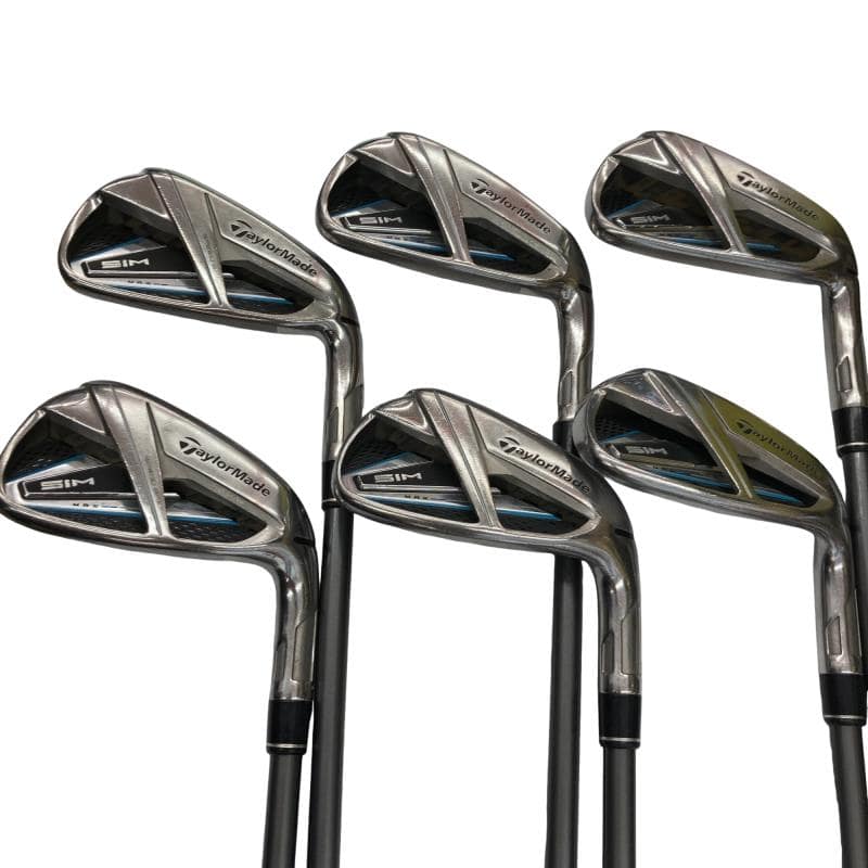 【中古】 テーラーメイド SIM MAX 7S アイアンセット IR TENSEI BLUE TM60(IR) (フレックスS) メンズ 男性用 右利き 右用 Cランク ゴルフクラブ|ゴルフパートナー 中古クラブ店