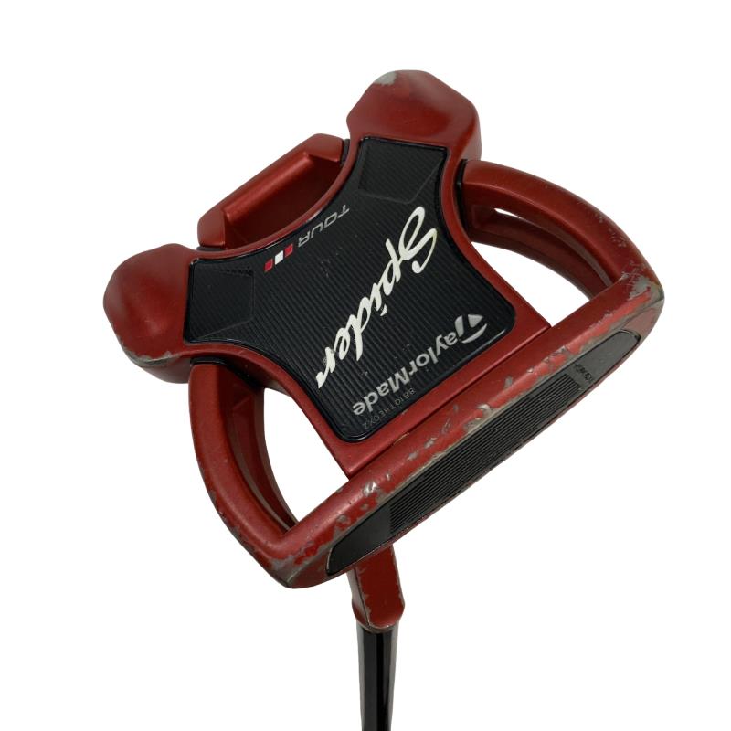 【中古】 テーラーメイド Spider RED スモールスラント 34インチ パター PT スチール (フレックスその他) メンズ 男性用 右利き 右用 Cランク ゴルフクラブ