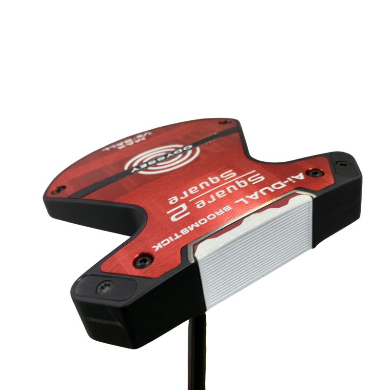 【中古】 オデッセイ Ai-DUAL SQUARE 2 SQUARE MAX 1/2-BALL BROOMSTICK 45インチ パター PT STROKE LAB 180 スチール (フレックスその他) メンズ 男性用 右利き 右用 Bランク ゴルフクラブ｜ゴルフパートナー 中古クラブ店