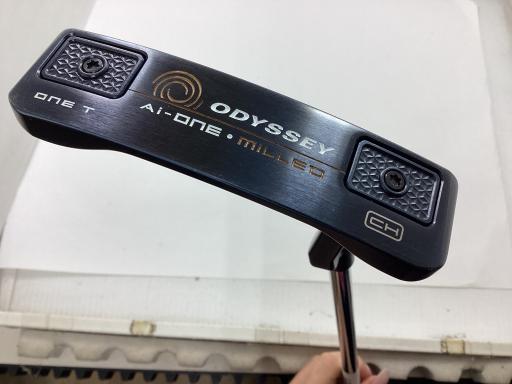 【中古】 オデッセイ Ai-ONE・MILLED ONE T 34in パター PT STROKE LAB 90 スチール写真 (フレックス余分の物) メンズ 成人男性用 右利き 右用 C序列付ける ゴルフ野球クラブ