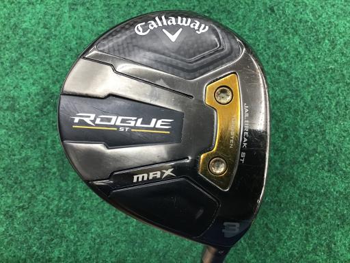 【中古】 キャロウェイ ROGUE ST MAX 3W フェアウェイウッド FW 純正特注シャフト (フレックスS) メンズ 男性用 右利き 右用 Dランク ゴルフクラブ