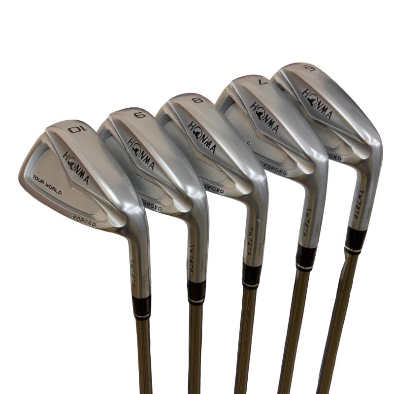 【中古】 本間ゴルフ TOUR WORLD TW727P FORGED 6S アイアンセット IR 純正特注シャフト (フレックスS) メンズ 男性用 右利き 右用 Cランク ゴルフクラブ