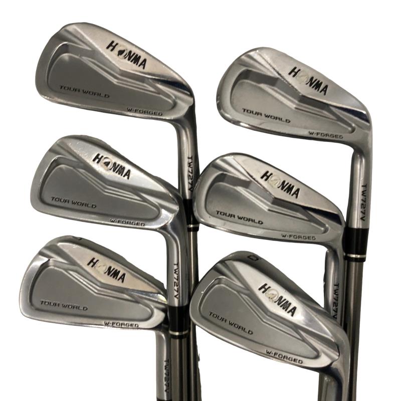 【中古】 本間ゴルフ TOUR WORLD TW727V FORGED 6S アイアンセット IR VIZARD IB95 (フレックスS) メンズ 男性用 右利き 右用 Bランク ゴルフクラブ